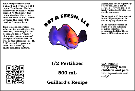 f/2 Fertilizer (Guillard's Recipe)